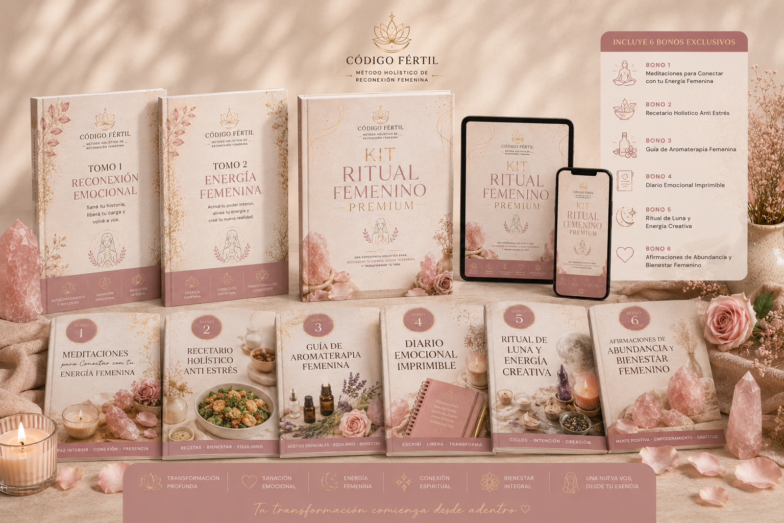 MEGAPACK CODIGO FERTIL + KIT RITUAL PREMIUM